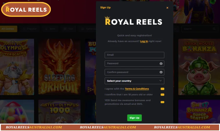 Step-by-Step Guide to Royal Reels Register for Australian Players