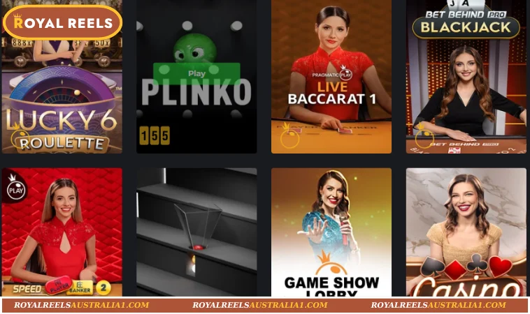 Top 4 Premier Games at Royal Reels Live Casino